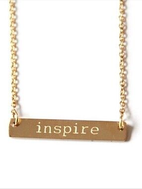 JOOK AND NONA 18k Gold Plated Necklace “Inspire”NWT